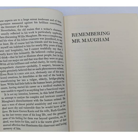 Remembering Mr. Maugham By Garson Kanin Biography Vintage First Edition 1966 - Picture 8 of 12